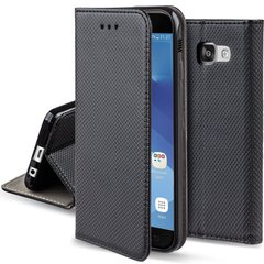 Moozy Case Flip Cover Samsung A3 2017 -puhelimelle, musta hinta ja tiedot | Puhelimen kuoret ja kotelot | hobbyhall.fi