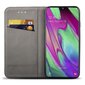 Moozy Case Flip Cover Samsung A40:lle, musta hinta ja tiedot | Puhelimen kuoret ja kotelot | hobbyhall.fi