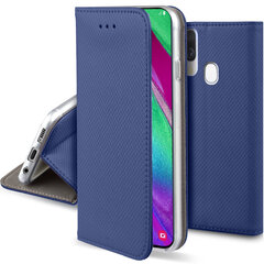 Moozy Case Flip Cover Samsung A40:lle, Tummansininen hinta ja tiedot | Puhelimen kuoret ja kotelot | hobbyhall.fi