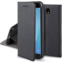 Moozy Case Flip Cover Samsung J3 2017 -puhelimelle, musta hinta ja tiedot | Puhelimen kuoret ja kotelot | hobbyhall.fi