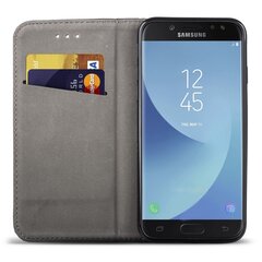 Moozy Case Flip Cover Samsung J3 2017 -puhelimelle, musta hinta ja tiedot | Puhelimen kuoret ja kotelot | hobbyhall.fi