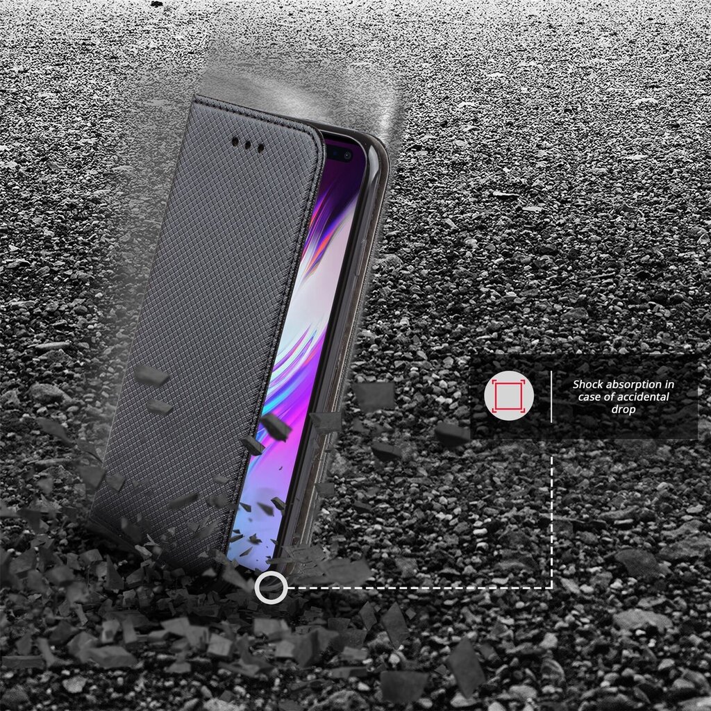 Moozy Case Flip Cover Samsung S10 -puhelimelle, musta hinta ja tiedot | Puhelimen kuoret ja kotelot | hobbyhall.fi