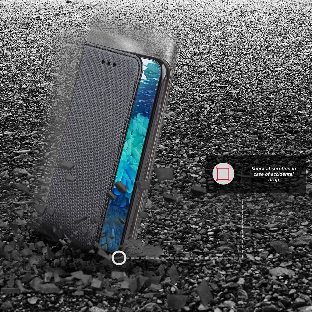 Moozy Case Flip Cover Samsung S20 FE:lle, musta hinta ja tiedot | Puhelimen kuoret ja kotelot | hobbyhall.fi