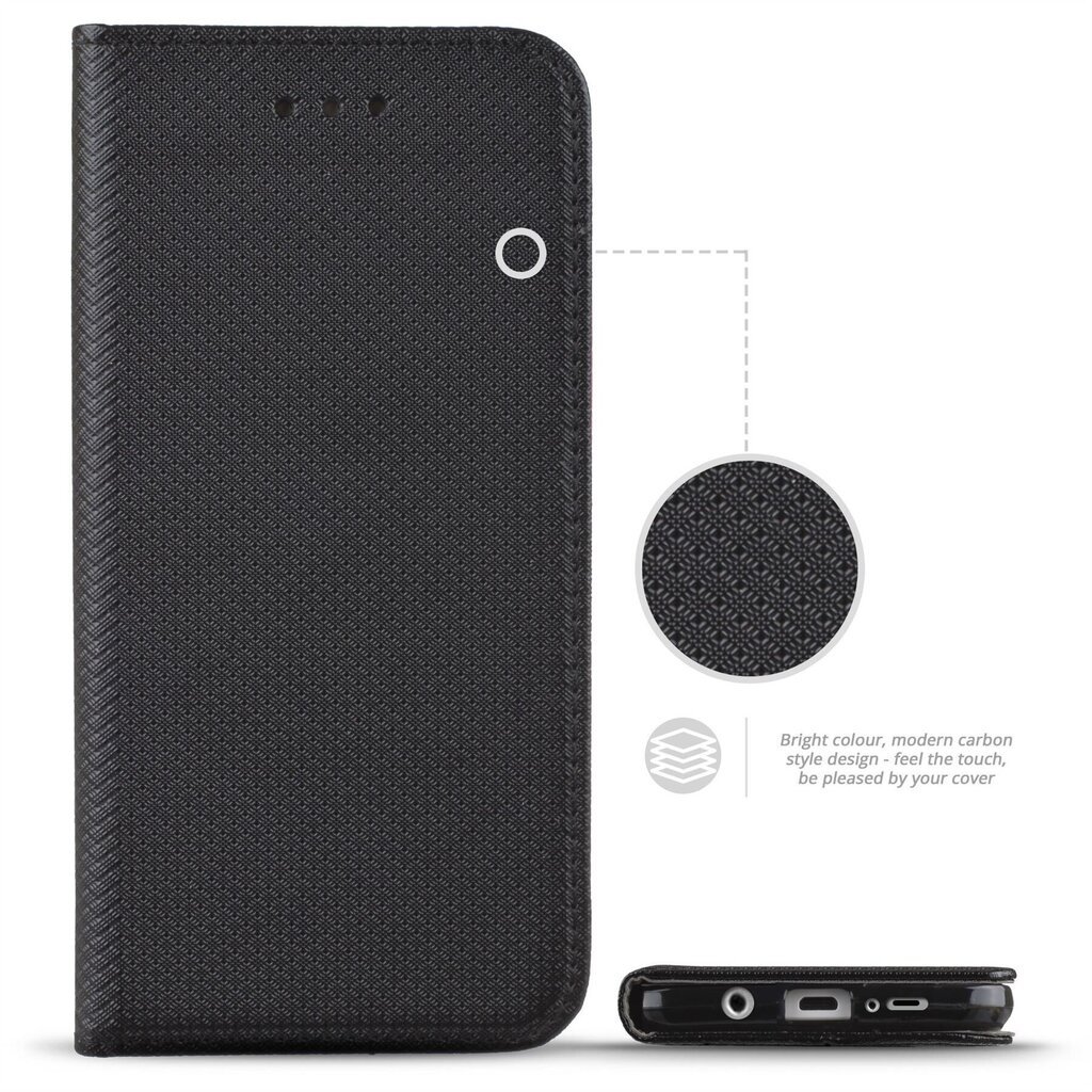 Moozy Case Flip Cover Samsung S9 Plus -puhelimelle, musta hinta ja tiedot | Puhelimen kuoret ja kotelot | hobbyhall.fi