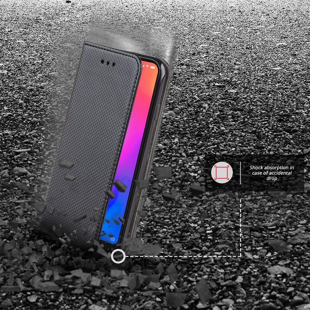 Moozy Case Flip Cover Xiaomi Mi A2 Lite, Xiaomi Redmi 6 Pro, musta hinta ja tiedot | Puhelimen kuoret ja kotelot | hobbyhall.fi