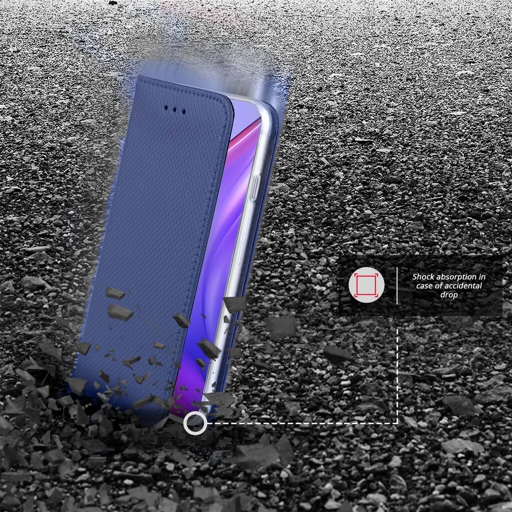 Moozy Case Flip Cover Xiaomi Mi 10T 5G:lle ja Mi 10T Pro 5G:lle, Tummansininen hinta ja tiedot | Puhelimen kuoret ja kotelot | hobbyhall.fi
