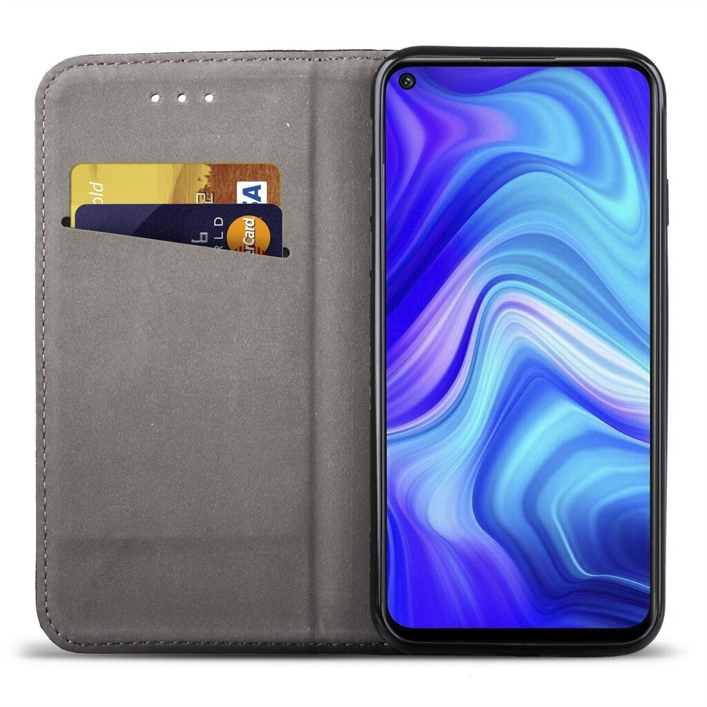 Moozy Case Flip Cover Xiaomi Redmi Note 9:lle, musta hinta ja tiedot | Puhelimen kuoret ja kotelot | hobbyhall.fi