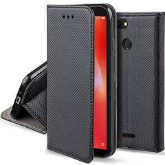 Moozy Case Flip Cover Xiaomi Redmi 6:lle, musta hinta ja tiedot | Puhelimen kuoret ja kotelot | hobbyhall.fi