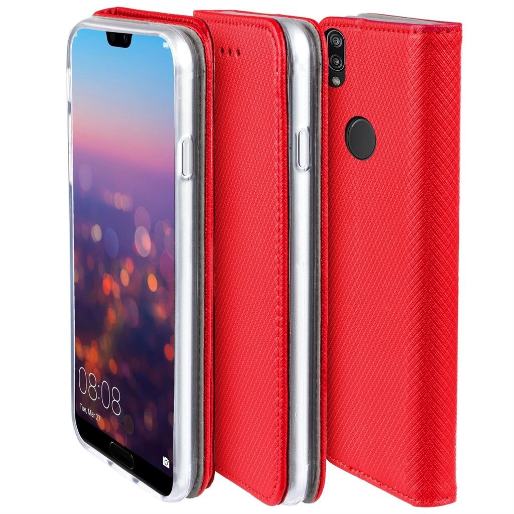 Moozy Case Flip Suojakuori Huawei P20 Lite -puhelimelle, punainen hinta ja tiedot | Puhelimen kuoret ja kotelot | hobbyhall.fi