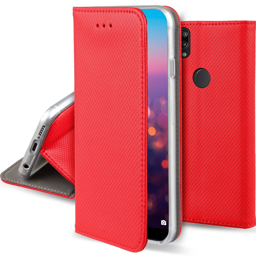 Moozy Case Flip Suojakuori Huawei P20 Lite -puhelimelle, punainen hinta ja tiedot | Puhelimen kuoret ja kotelot | hobbyhall.fi