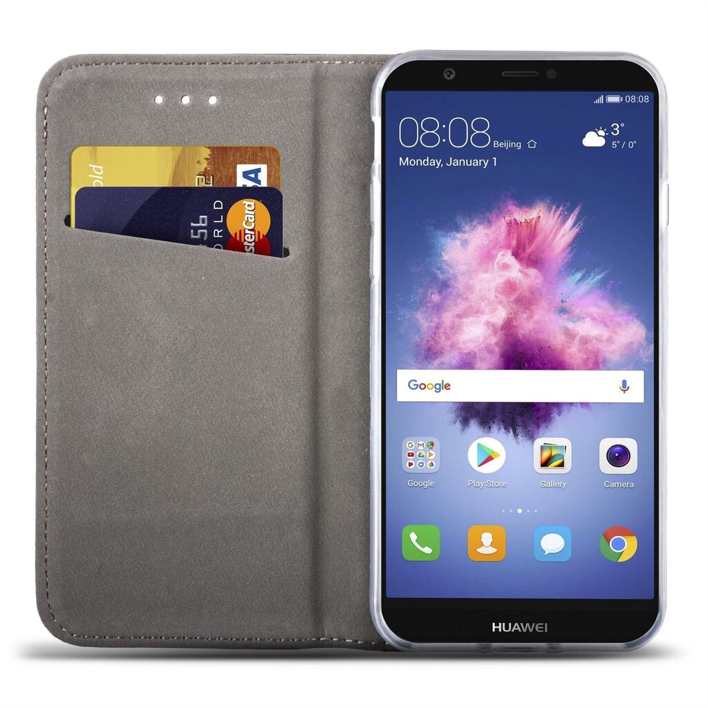 Moozy Case Flip Cover -suoja Huawei P Smartille, punainen hinta ja tiedot | Puhelimen kuoret ja kotelot | hobbyhall.fi