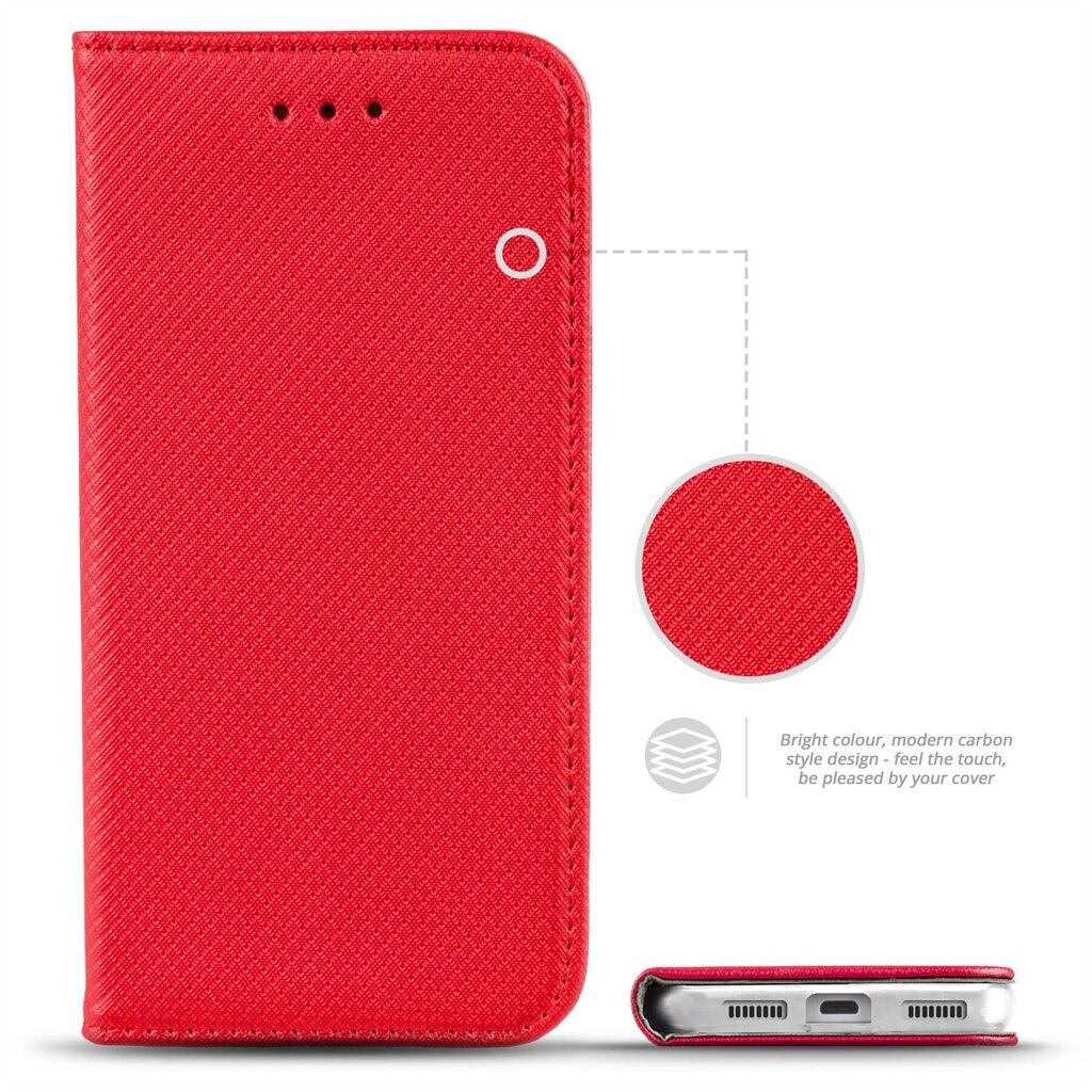 Moozy Case Flip Cover -suoja Huawei Y6 2017 -puhelimelle, punainen hinta ja tiedot | Puhelimen kuoret ja kotelot | hobbyhall.fi