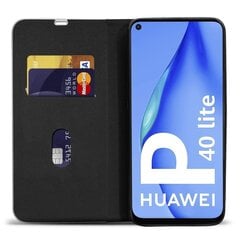 Moozy lompakkokotelo Huawei P40 Lite -puhelimelle, musta hiili hinta ja tiedot | Puhelimen kuoret ja kotelot | hobbyhall.fi