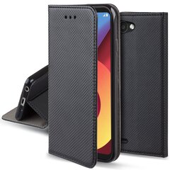 Moozy Case Flip Cover LG Q6:lle, musta hinta ja tiedot | Puhelimen kuoret ja kotelot | hobbyhall.fi