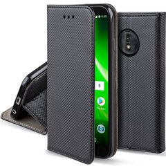 Moozy Case Flip Cover Motorola Moto G6, Moto 1S, musta hinta ja tiedot | Puhelimen kuoret ja kotelot | hobbyhall.fi