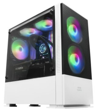 Mars Gaming MCZW PC Case ARGB White hinta ja tiedot | Tietokonekotelot | hobbyhall.fi