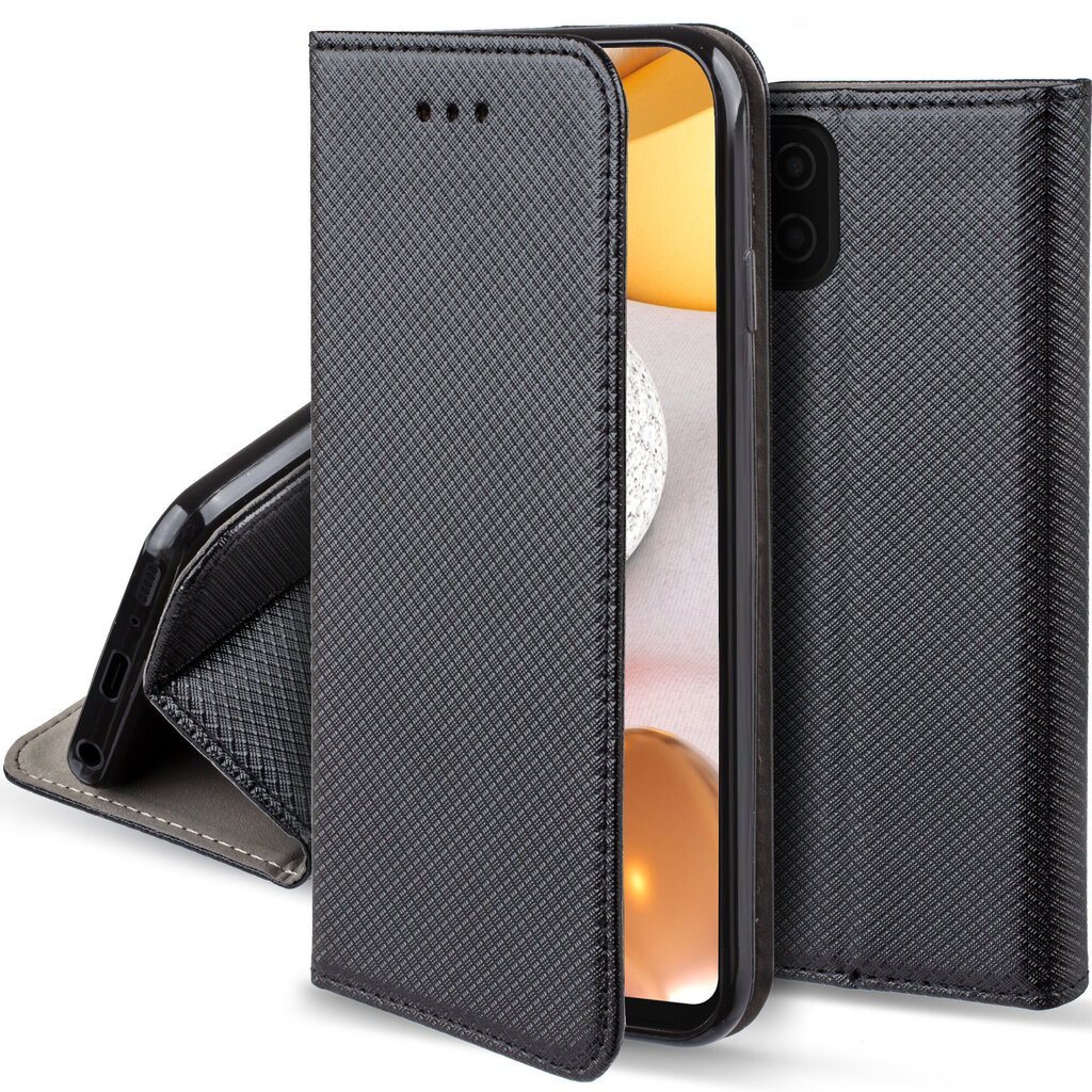 Moozy Case Flip Cover Samsung A42 5G:lle, musta hinta ja tiedot | Puhelimen kuoret ja kotelot | hobbyhall.fi