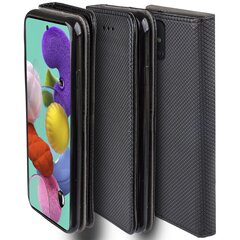 Moozy Case Flip Cover Samsung A51:lle, musta hinta ja tiedot | Puhelimen kuoret ja kotelot | hobbyhall.fi