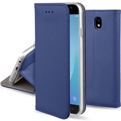 Moozy Case Flip Cover Samsung J3 2017 -puhelimelle, tummansininen hinta ja tiedot | Puhelimen kuoret ja kotelot | hobbyhall.fi