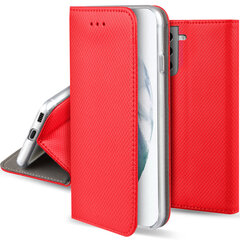 Moozy Case Flip Cover Samsung S21 5G, Samsung S21, Red hinta ja tiedot | Puhelimen kuoret ja kotelot | hobbyhall.fi