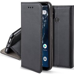 Moozy Case Flip Cover Xiaomi Mi A2:lle, Mi 6X:lle, musta hinta ja tiedot | Puhelimen kuoret ja kotelot | hobbyhall.fi