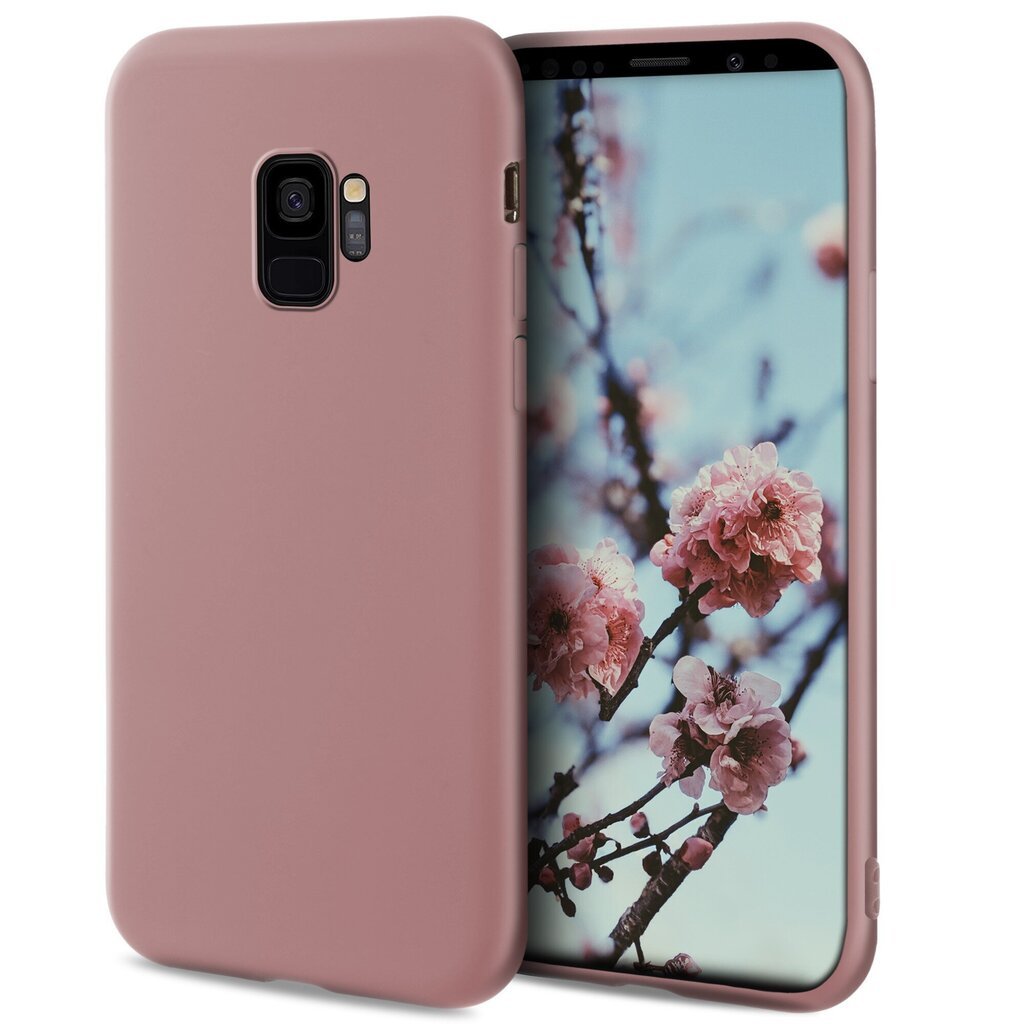 Moozy Minimalist -sarjan silikonikotelo Samsung S9:lle, ruusubeige hinta ja tiedot | Puhelimen kuoret ja kotelot | hobbyhall.fi