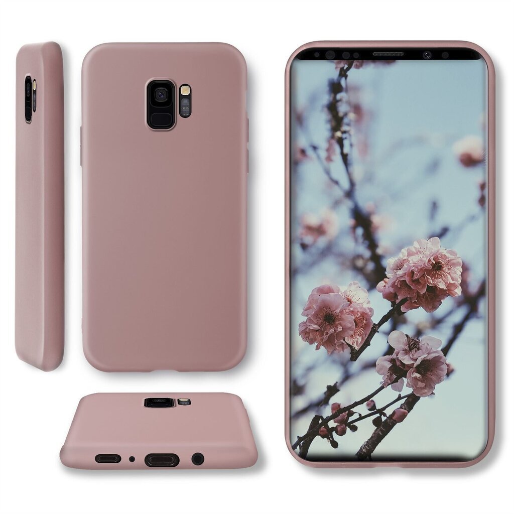 Moozy Minimalist -sarjan silikonikotelo Samsung S9:lle, ruusubeige hinta ja tiedot | Puhelimen kuoret ja kotelot | hobbyhall.fi