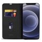 Moozy Wallet Case iPhone 12 minille, Black Carbon hinta ja tiedot | Puhelimen kuoret ja kotelot | hobbyhall.fi