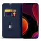 Moozy Wallet Case iPhone 12 Pro Max -puhelimelle, Tummansininen Carbon hinta ja tiedot | Puhelimen kuoret ja kotelot | hobbyhall.fi