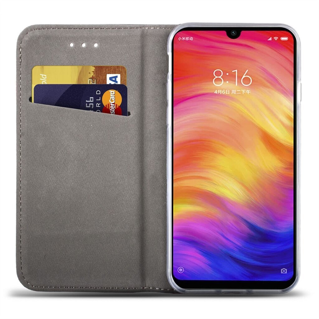 Moozy Case Flip Cover Xiaomi Redmi Note 7, Redmi Note 7 Pro, Tummansininen hinta ja tiedot | Puhelimen kuoret ja kotelot | hobbyhall.fi