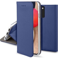 Moozy Case Flip Cover Samsung A02S -puhelimelle, tummansininen hinta ja tiedot | Puhelimen kuoret ja kotelot | hobbyhall.fi