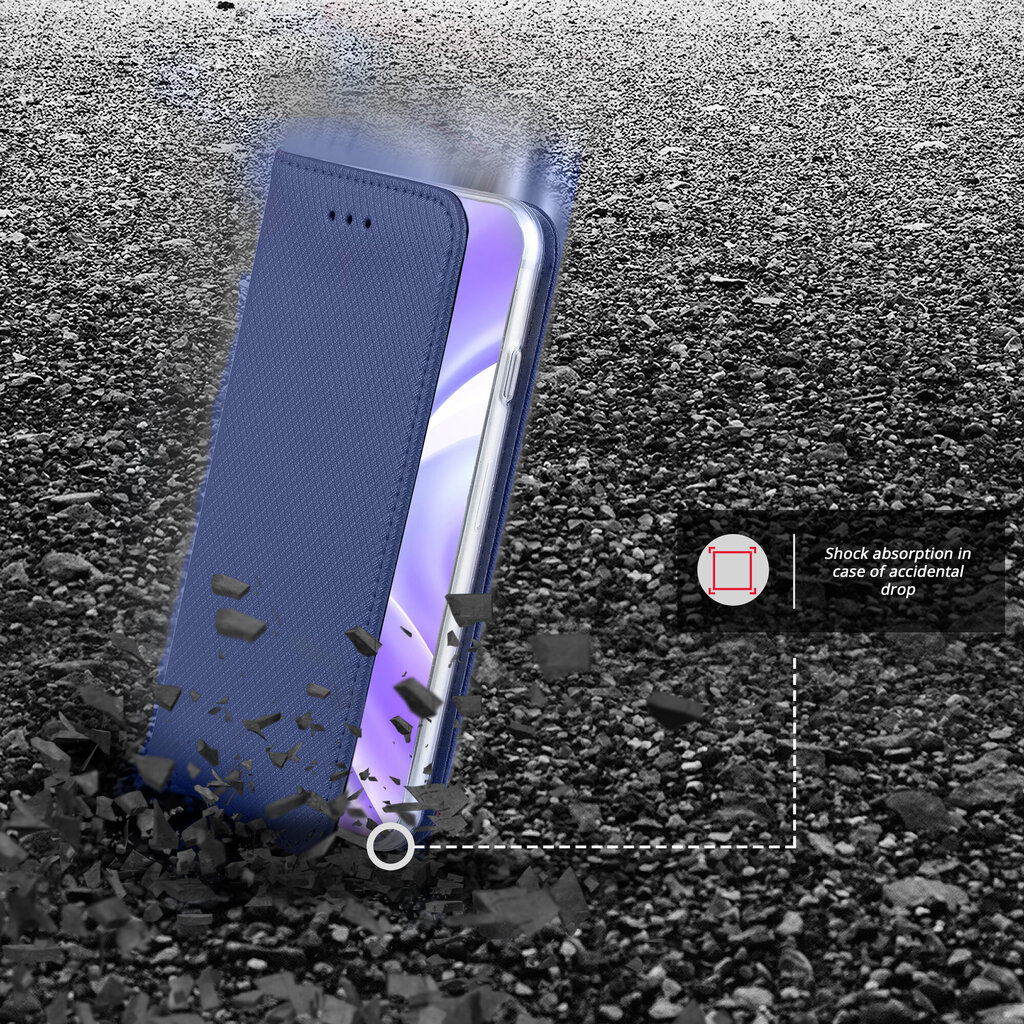 Moozy Case Flip Cover Xiaomi Mi 11 Lite ja Mi 11 Lite 5G, Tummansininen hinta ja tiedot | Puhelimen kuoret ja kotelot | hobbyhall.fi