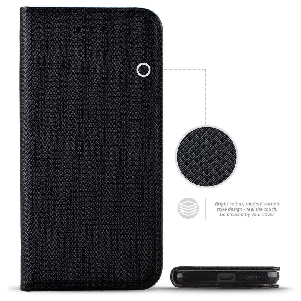 Moozy Case Flip Cover Xiaomi Mi 11 Ultralle, musta hinta ja tiedot | Puhelimen kuoret ja kotelot | hobbyhall.fi