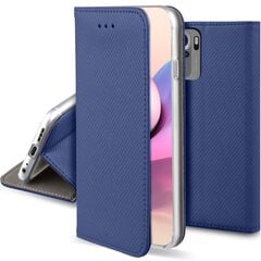 Moozy Case Flip Cover Xiaomi Redmi Note 10:lle ja Redmi Note 10S:lle, Tummansininen hinta ja tiedot | Puhelimen kuoret ja kotelot | hobbyhall.fi