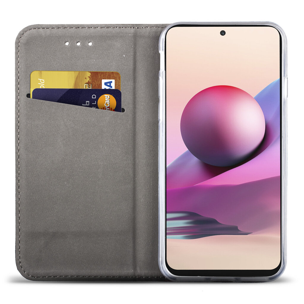 Moozy Case Flip Cover Xiaomi Redmi Note 10:lle ja Redmi Note 10S:lle, Tummansininen hinta ja tiedot | Puhelimen kuoret ja kotelot | hobbyhall.fi