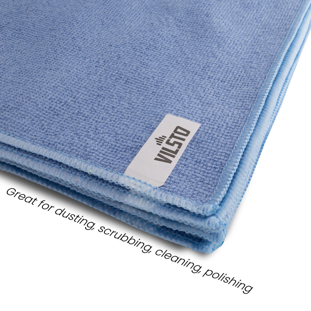 VILSTO Easy Clean Cloth -mikrokuituliina, 30x30 cm, 10 kpl, Sininen hinta ja tiedot | Siivoustarvikkeet | hobbyhall.fi