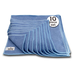 VILSTO Easy Clean Cloth -mikrokuituliina, 30x30 cm, 10 kpl, Sininen hinta ja tiedot | Siivoustarvikkeet | hobbyhall.fi