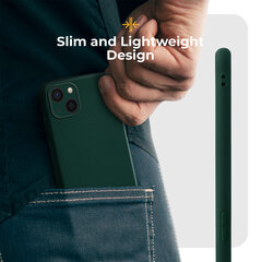 Moozy Minimalist -sarjan silikonikotelo iPhone 13 Minille, Midnight Green hinta ja tiedot | Puhelimen kuoret ja kotelot | hobbyhall.fi