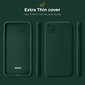 Moozy Minimalist -sarjan silikonikotelo iPhone 13 Minille, Midnight Green hinta ja tiedot | Puhelimen kuoret ja kotelot | hobbyhall.fi