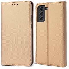 Moozy Case Flip Cover Samsung S21 FE:lle, kulta hinta ja tiedot | Puhelimen kuoret ja kotelot | hobbyhall.fi