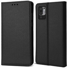 Moozy Case Flip Cover Xiaomi Redmi Note 10 5G:lle ja Poco M3 Pro 5G:lle, musta hinta ja tiedot | Puhelimen kuoret ja kotelot | hobbyhall.fi