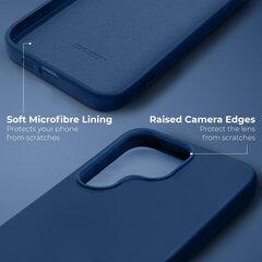 Moozy Lifestyle, Silikonikotelo Samsung S22 Ultralle, Midnight Blue hinta ja tiedot | Puhelimen kuoret ja kotelot | hobbyhall.fi