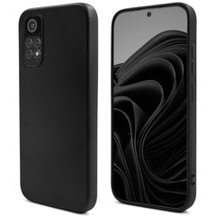 Moozy Lifestyle, Silikonikotelo Xiaomi Redmi Note 11:lle ja 11S:lle, musta hinta ja tiedot | Puhelimen kuoret ja kotelot | hobbyhall.fi