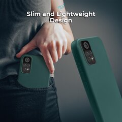 Moozy Lifestyle, Silikonikotelo Xiaomi Redmi Note 11:lle ja 11S:lle, Tummanvihreä hinta ja tiedot | Puhelimen kuoret ja kotelot | hobbyhall.fi