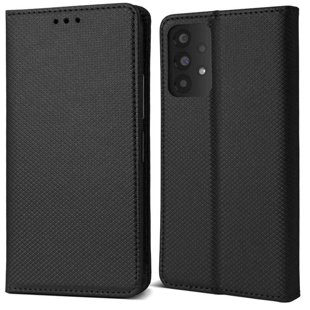 Moozy Case Flip Cover Samsung A13 4G:lle, musta hinta ja tiedot | Puhelimen kuoret ja kotelot | hobbyhall.fi