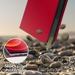 Moozy Case Flip Cover iPhone 14 Prolle, punainen hinta ja tiedot | Puhelimen kuoret ja kotelot | hobbyhall.fi