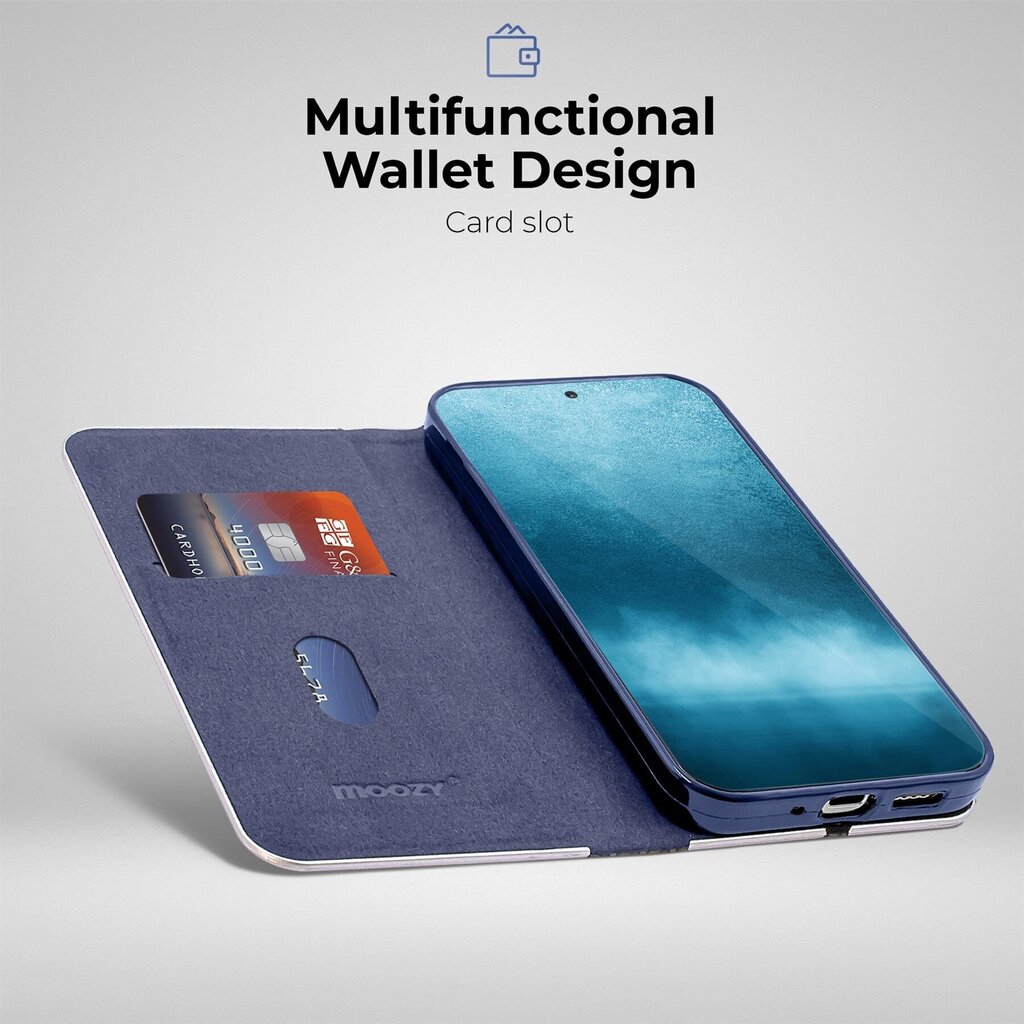 Moozy lompakkokotelo Xiaomi 11T:lle ja 11T Prolle, tummansininen hiilikuitu hinta ja tiedot | Puhelimen kuoret ja kotelot | hobbyhall.fi