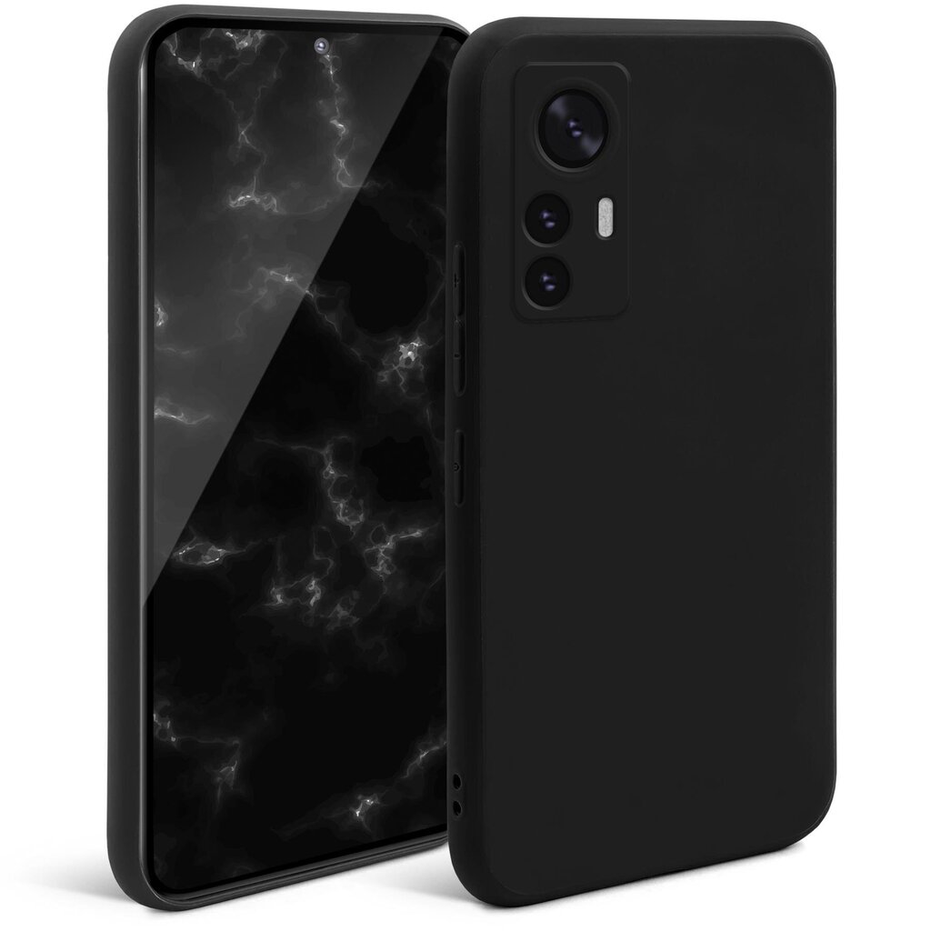 Moozy Minimalist -sarjan silikonikotelo Xiaomi 12 Prolle, musta hinta ja tiedot | Puhelimen kuoret ja kotelot | hobbyhall.fi