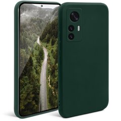 Moozy Minimalist -sarjan silikonikotelo Xiaomi 12:lle ja Xiaomi 12X:lle, Midnight Green hinta ja tiedot | Puhelimen kuoret ja kotelot | hobbyhall.fi