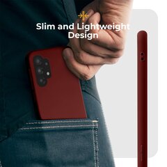 Moozy Minimalist -sarjan silikonikotelo Samsung A32 5G:lle, viininpunainen hinta ja tiedot | Puhelimen kuoret ja kotelot | hobbyhall.fi